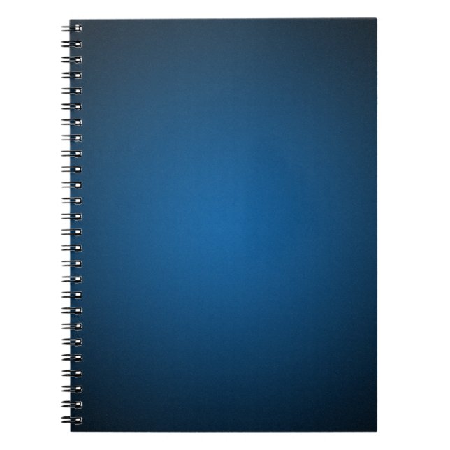 Grainy Blue-Black Vignette Notebook (Front)