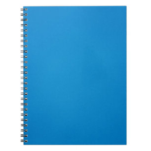 Grainy Bright Blue Background Spiral Notebook
