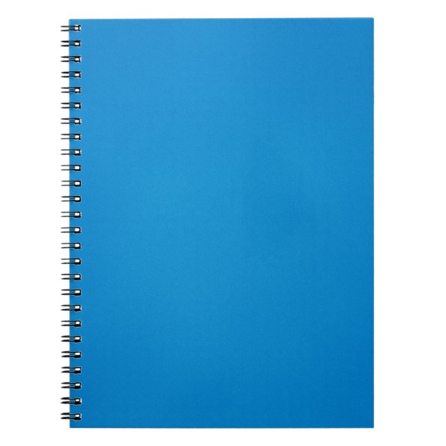 Grainy Bright Blue Background Spiral Notebook (Front)