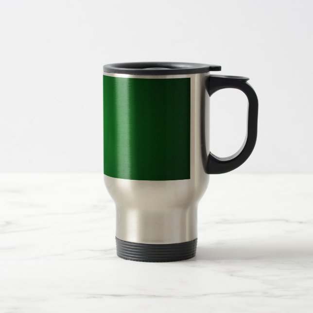 Grainy Green-Black Vignette Travel Mug (Right)