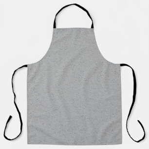Grainy Plain Grey Colour Design Apron