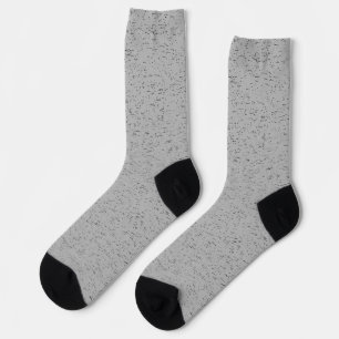 Grainy Plain Grey Colour Design Socks