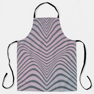 Grainy psychedelic background. Zebra stripe patter Apron