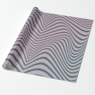 Grainy psychedelic background. Zebra stripe patter Wrapping Paper