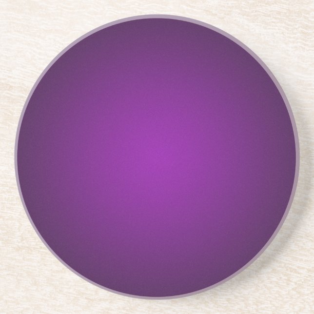 Grainy Purple-Black Vignette Coaster (Front)