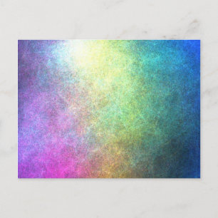 Grainy Rainbow Abstract Postcard
