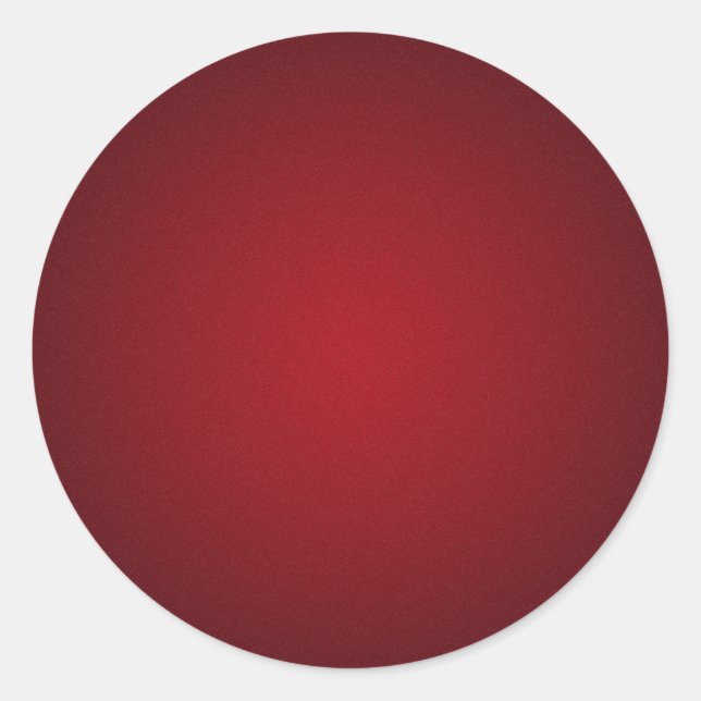 Grainy Red-Black Vignette Classic Round Sticker (Front)