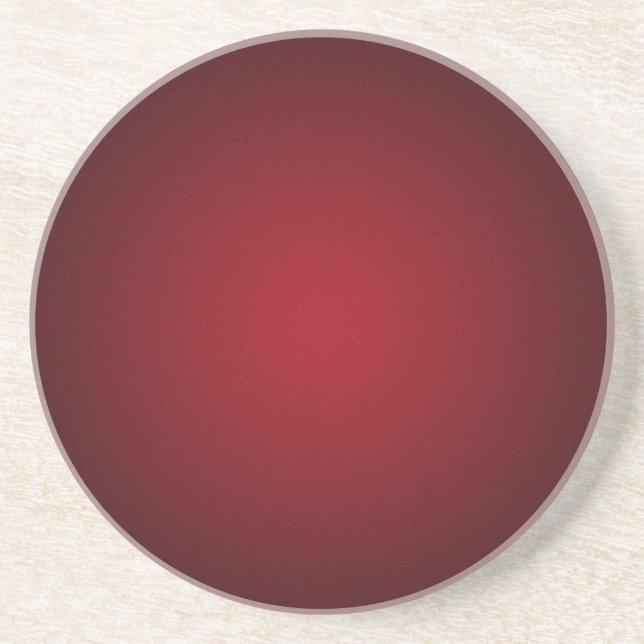 Grainy Red-Black Vignette Coaster (Front)