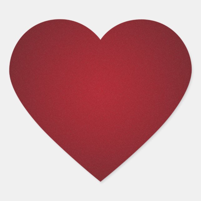 Grainy Red-Black Vignette Heart Sticker (Front)
