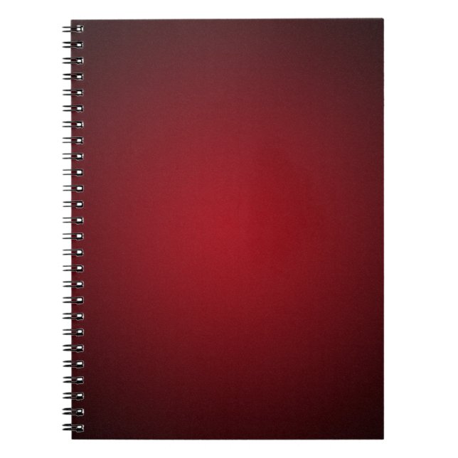 Grainy Red-Black Vignette Spiral Notebook (Front)