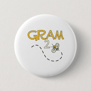 Gram 2 Bee 6 Cm Round Badge