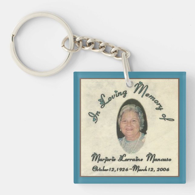Gram And Grand Pop Mancuso Double-Sided Keychain (Front)