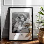 Gram And Me Personalised Picture Gift For Grandma Poster<br><div class="desc">Celebrate the cherished bond between grandmother and grandchild with our "Gram And Me" Personalised Picture Gift For Grandma Poster. This heartwarming artwork is the perfect way to show your love and appreciation for grandma on Mother's Day or any special occasion. Featuring a black and white photo with simple script, this...</div>