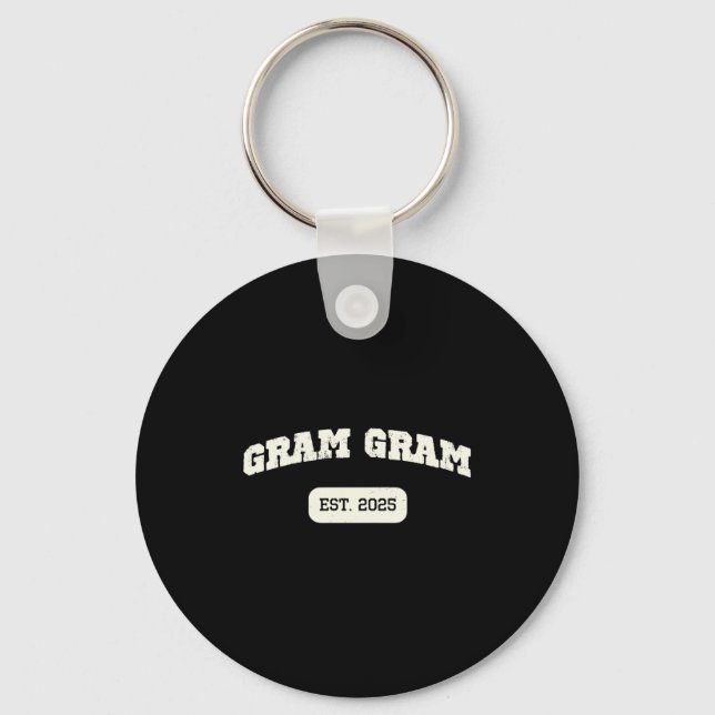 Gram-gram Est 2025 New Announcement Promoted Gramg Key Ring (Front)