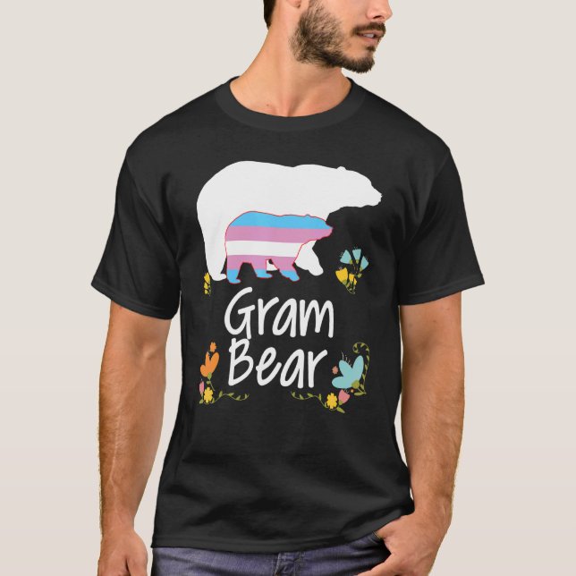 Gram Lgbt Bear Transgender Rainbow Lgbt Gay Lesbia T-Shirt (Front)