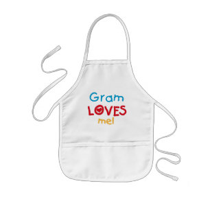 Gram Loves Me T-shirts and Gifts Kids Apron