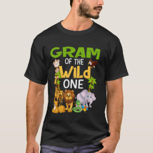 Gram Of The Wild One Zoo Birthday Safari Family T-Shirt