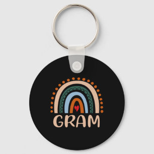 Gram Rainbow Grandma Cute Mothers Day Funny Gram  Key Ring