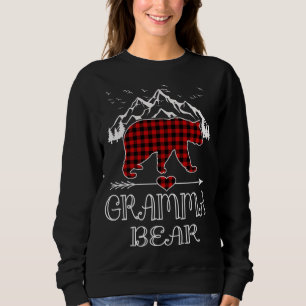Gramma Bear Shirt Red Buffalo Plaid Grandma Bear P