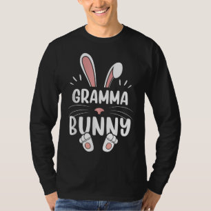 Gramma Bunny Funny Matching Easter Bunny Egg Hunti T-Shirt