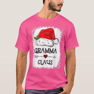 Gramma Claus Christmas Light Pajama Family Matchin T-Shirt
