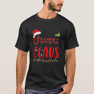 Gramma Claus Matching Family Christmas Pyjamas Xma T-Shirt