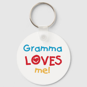 Gramma Loves Me T-shirts and Gifts Key Ring
