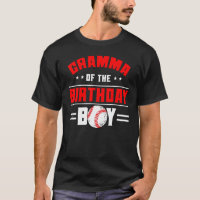 Gramma Of The Birthday Boy Baseball Theme Family B