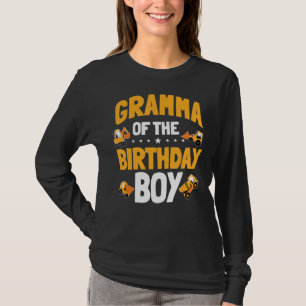 Gramma Of The Birthday Boy Construction Worker Bda T-Shirt