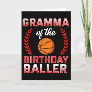 Gramma Of The Birthday Boy Sketll Bday Celebration Card