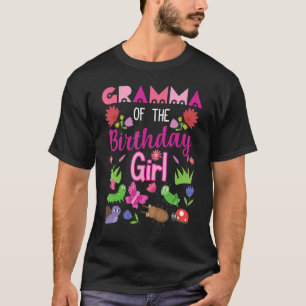 Gramma Of The Birthday Girl Bug Insect Bday Party T-Shirt