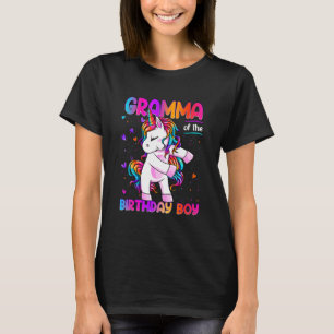 Gramma of the Birthday Party Boy Matching Family V T-Shirt