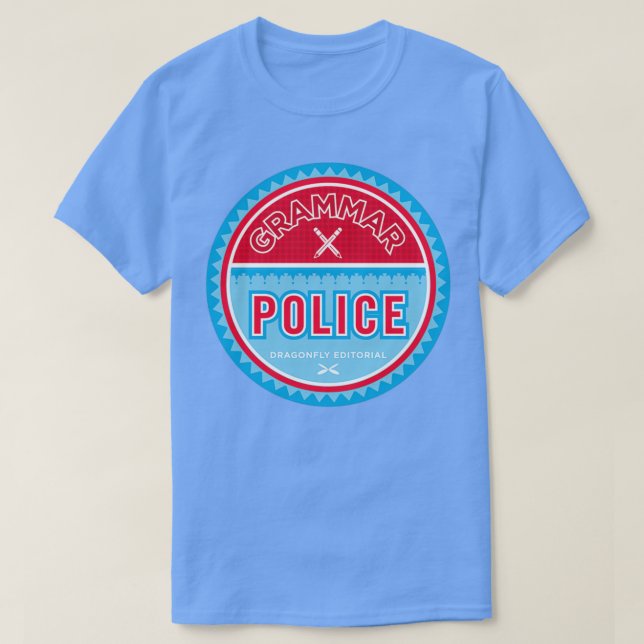 Grammar Police Classic TShirt (Design Front)