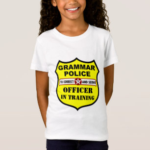 Grammar Police Customisable KIds Tee