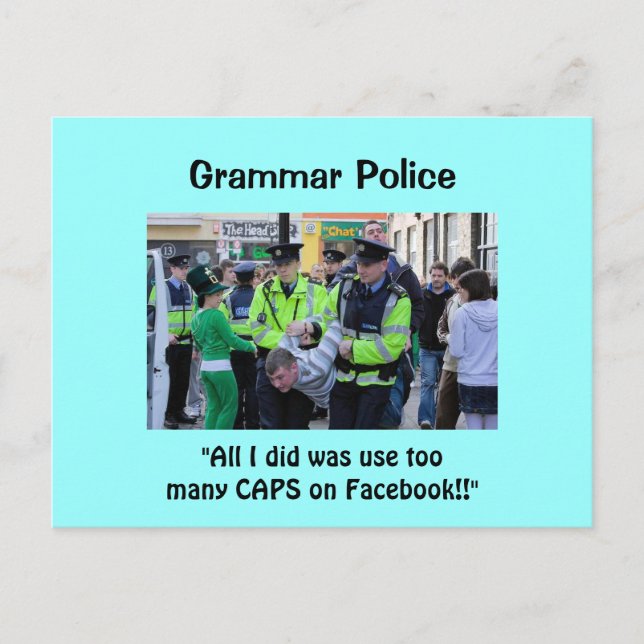 Grammar Police - Postcards (Front)