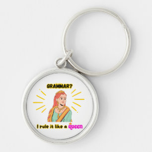 Grammar Queen Keychain