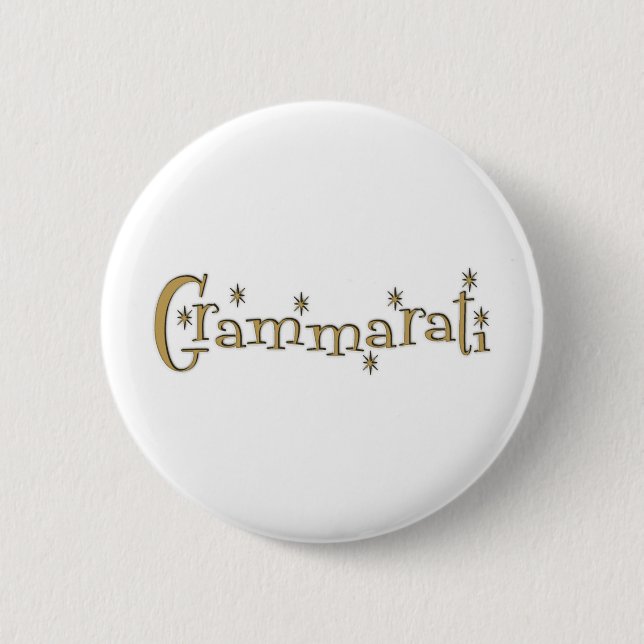 Grammaratti 6 Cm Round Badge (Front)