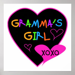 Gramma's Girl Tshirts, Mugs, Buttons, Cases, Hats Poster