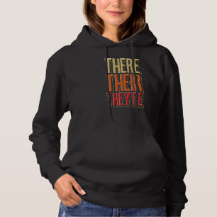 Grammatical Correct Grammar Police Spelling Gramm Hoodie