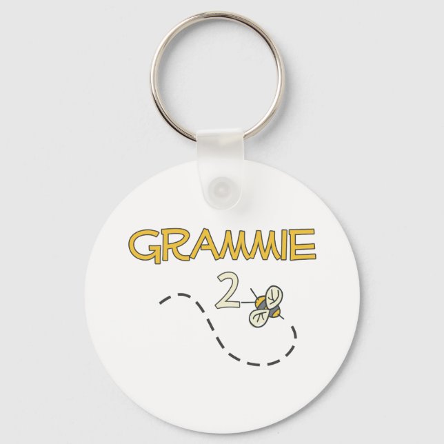 Grammie 2 Bee Key Ring (Front)