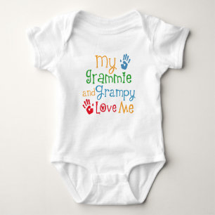 Grammie and Grampy Love Me Baby Gift Baby Bodysuit