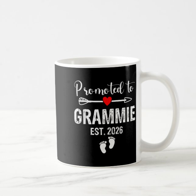Grammie Est 2026 Promoted To Grammie 2026 For Gram Coffee Mug (Right)