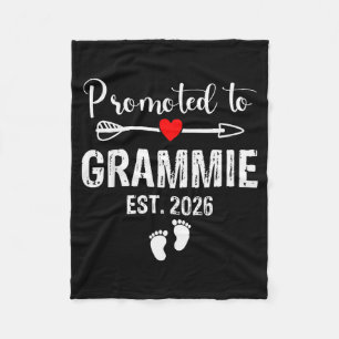 Grammie Est 2026 Promoted To Grammie 2026 For Gram Fleece Blanket