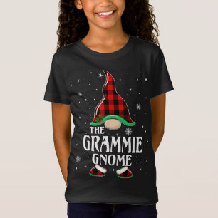 Grammie Gnome Buffalo Plaid Matching Family Chris T-Shirt
