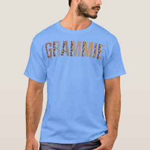 Grammie Leopard Print Mom Cute Mothers Day Funny G T-Shirt