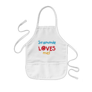 Grammie Loves Me T-shirts and Gifts Kids Apron