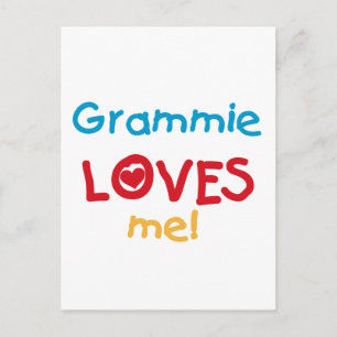 Grammie Loves Me T-shirts and Gifts Postcard