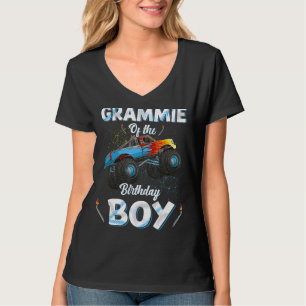 Grammie Of The Birthday Boy Monster Truck Bday Wom T-Shirt