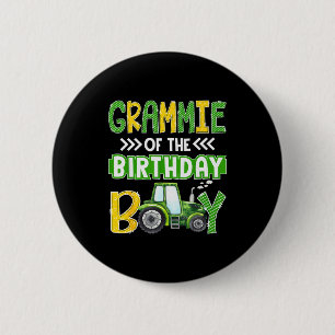 Grammie Of The Birthday Boy Tractors Farm Trucks F 6 Cm Round Badge