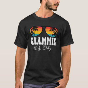 Grammie Off Duty Sunglasses Grandma Hello Summer S T-Shirt